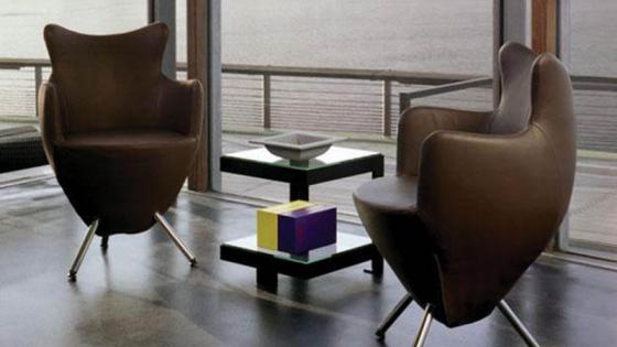 Seating area in a business waiting room