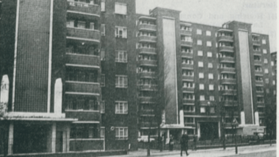 Image of buildings in a grey hue