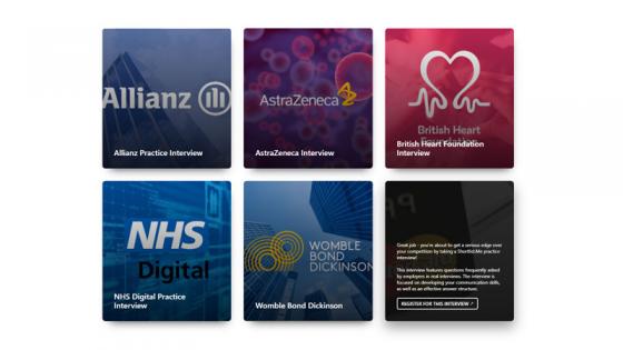 Screenshot of the Shortlist.Me platform