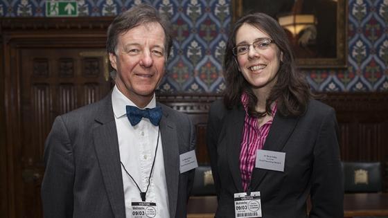 Dr Marie Polley and Dr Michael Dixon at the event