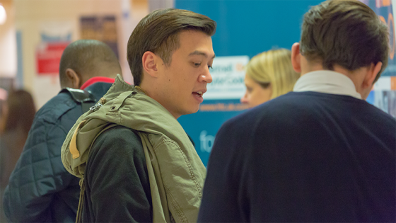 Student at Job fair