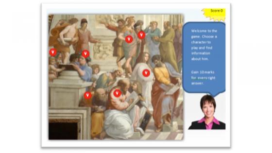 Image of a painting from the school of Athenes