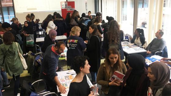 People attending the Volunteering and Work Experience Fair